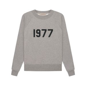 Essentials Crewneck 1977 Dark Gray Sweatshirt