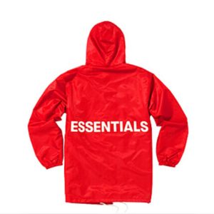 Essentials Graphic Hooded Coach Red