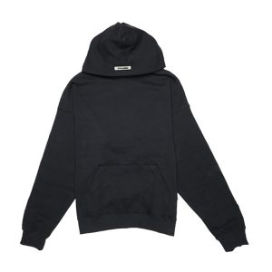 Essentials Logo 3M Pullover Black Hoodie